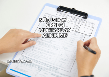 Nüfus Kayıt Örneği Muhtardan Alınır mı?