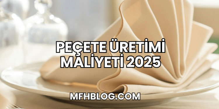 Peçete Üretimi Maliyeti 2025
