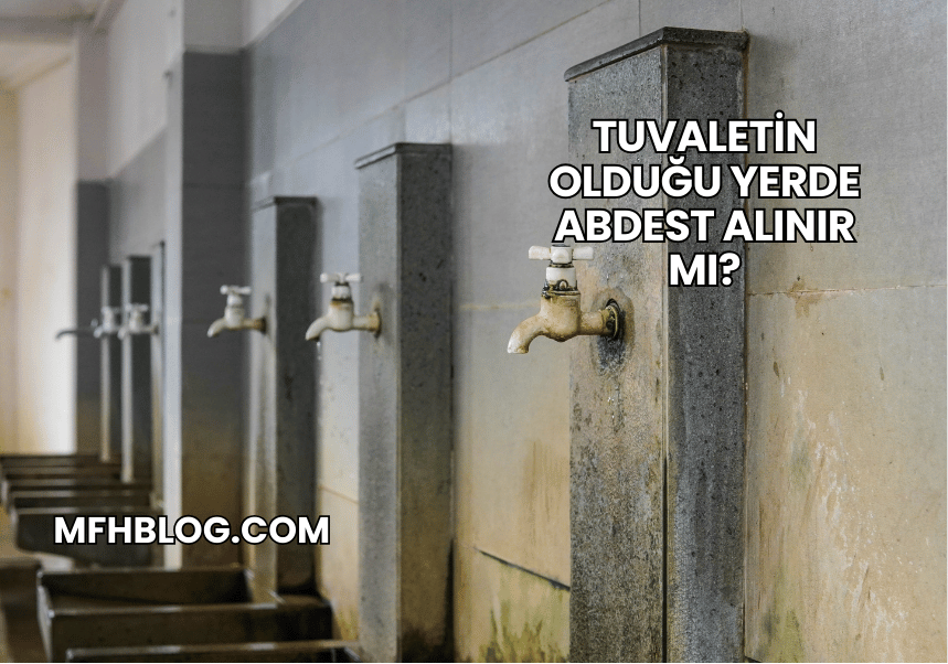 Tuvaletin Olduğu Yerde Abdest Alınır mı?
