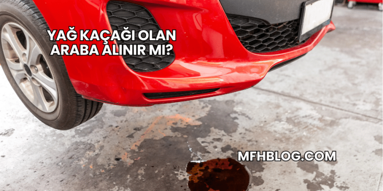 Yağ Kaçağı Olan Araba Alınır mı?