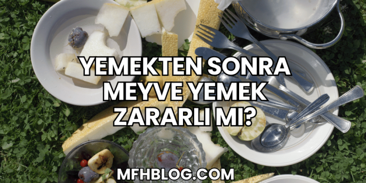 Yemekten Sonra Meyve Yemek Zararlı mı?