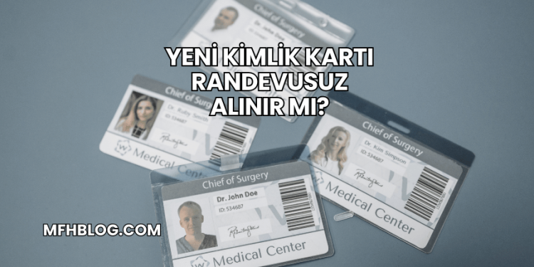 Yeni Kimlik Kartı Randevusuz Alınır mı?