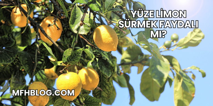 Yüze Limon Sürmek Faydalı mı?