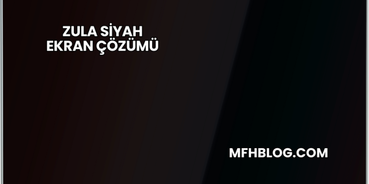 Zula Siyah Ekran Çözümü