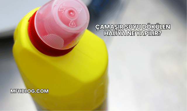 Çamaşır Suyu Dökülen Halıya Ne Yapılır?
