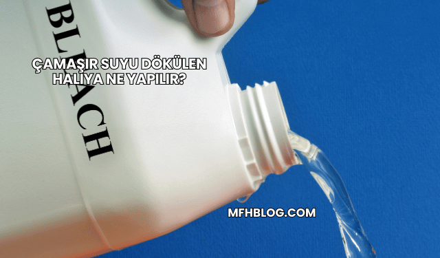 Çamaşır Suyu Dökülen Halıya Ne Yapılır?