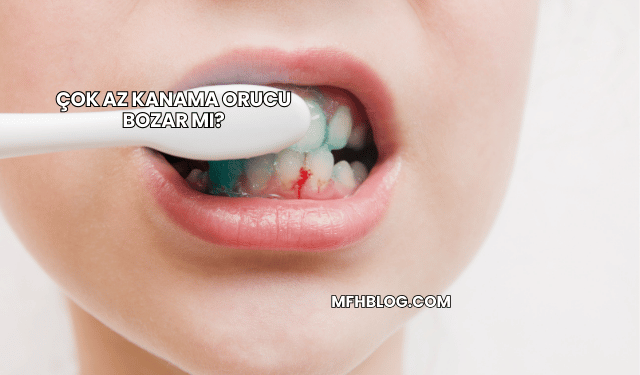 Çok Az Kanama Orucu Bozar mı?