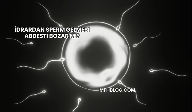 İdrardan Sperm Gelmesi Abdesti Bozar mı?