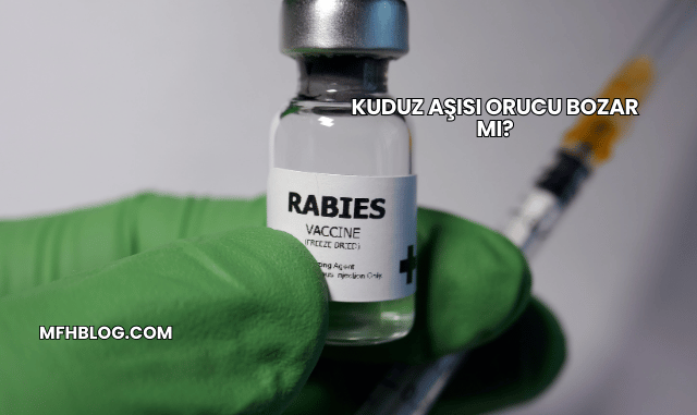 Kuduz Aşısı Orucu Bozar mı?