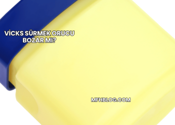 Vicks Sürmek Orucu Bozar mı?