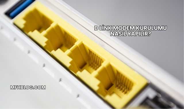 D Link Modem Kurulumu Nasıl Yapılır?