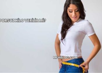 Sporsuz Kilo Verilir mi?