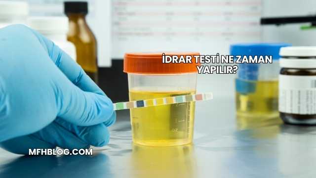İdrar Testi Ne Zaman Yapılır?