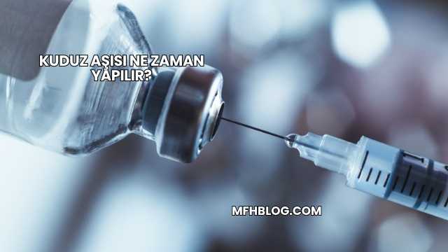 Kuduz Aşısı Ne Zaman Yapılır?