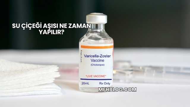 Su Çiçeği Aşısı Ne Zaman Yapılır?