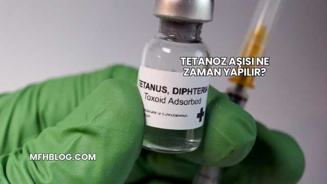 Tetanoz Aşısı Ne Zaman Yapılır?