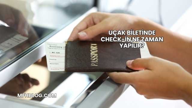 Uçak Biletinde Check-in Ne Zaman Yapılır?