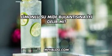 Limonlu Su Mide Bulantısına İyi Gelir mi?